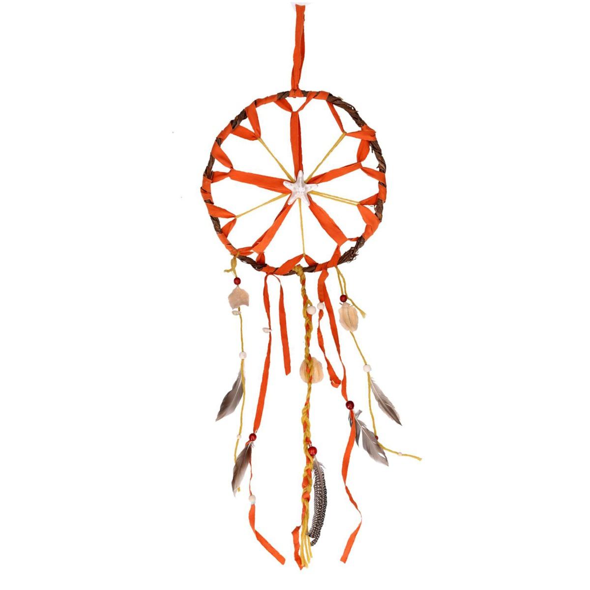 Acchiappasogni Mare Rattan Arancio cm.37 | Vacchetti