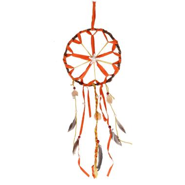 Acchiappasogni Mare Rattan Arancio cm.37 | Vacchetti