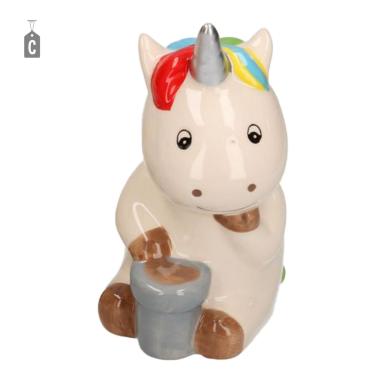 Salvadanaio Unicorno Ceramica cm.15 | Vacchetti