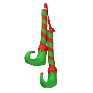 Decorazione Natalizia Calze Elfo Fimo Verde cm.14 |Vacchetti