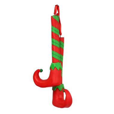 Decorazione Natalizia Calze Elfo Fimo Rosso cm.14 |Vacchetti