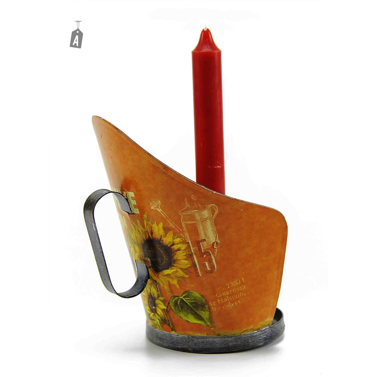 Portacandela Latta Girasole 3 Colori 1p |M2 Store