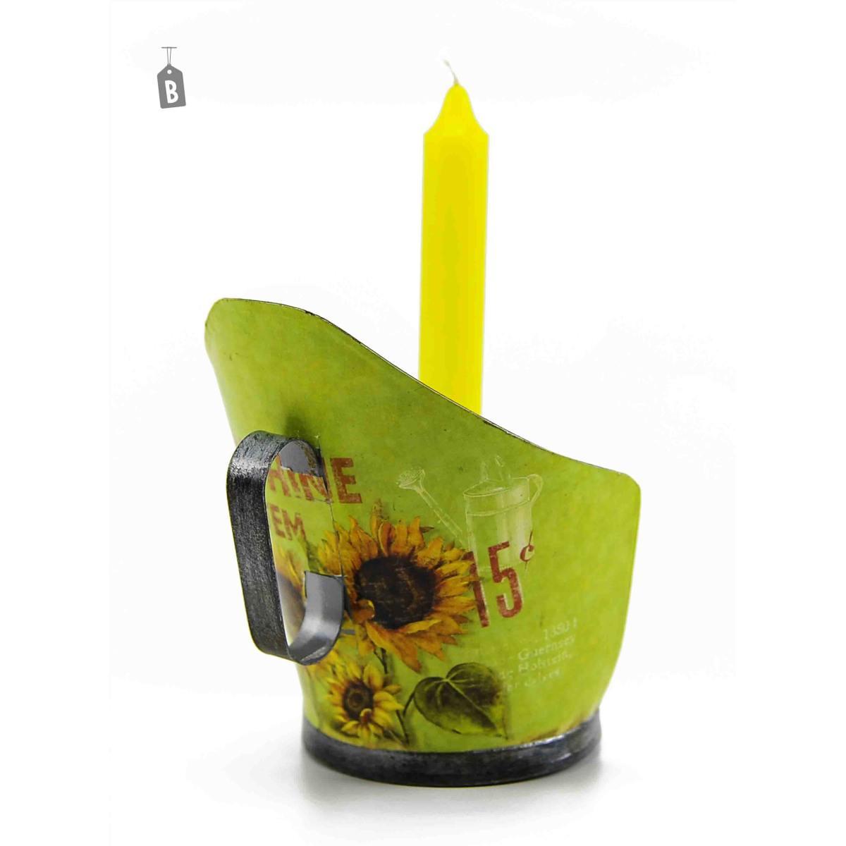 Portacandela Latta Girasole 3 Colori 1p |M2 Store