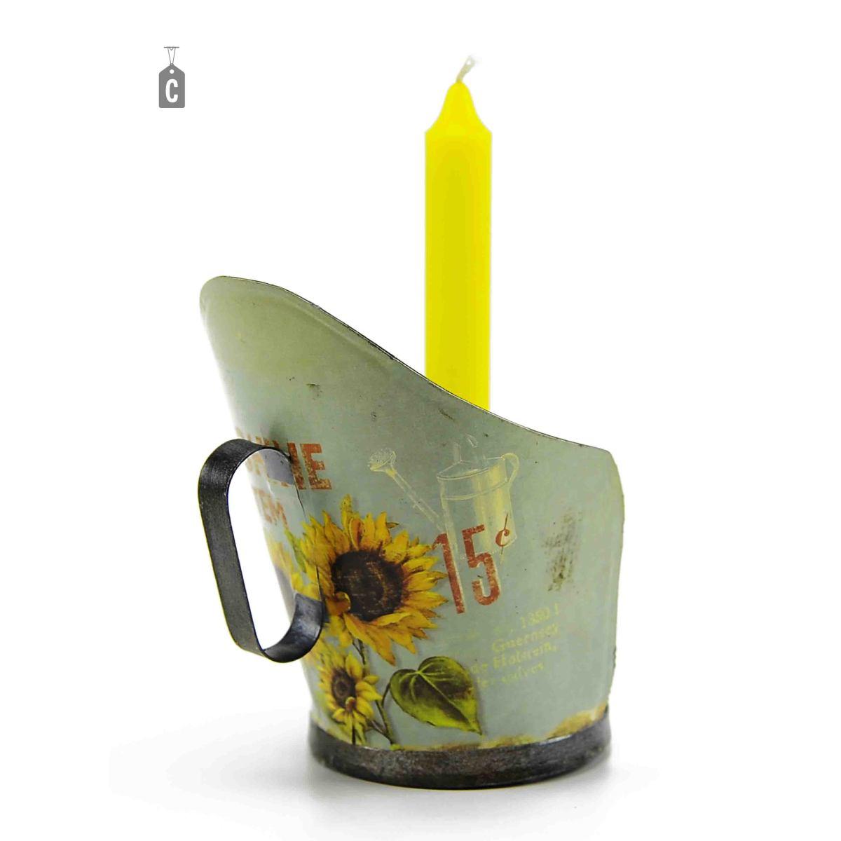 Portacandela Latta Girasole 3 Colori 1p |M2 Store