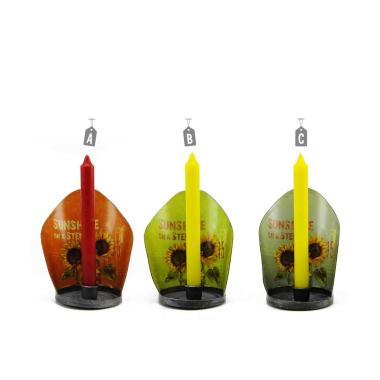 Portacandela Latta Girasole 3 Colori 1p |M2 Store