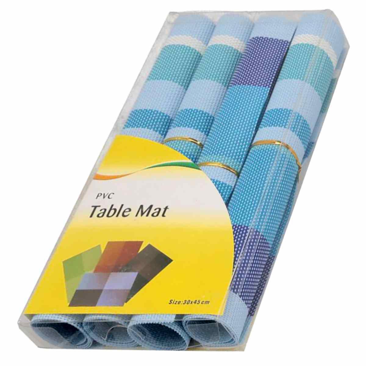 Tovaglietta Americana PVC Azzurro Set pz.4 | Vacchetti