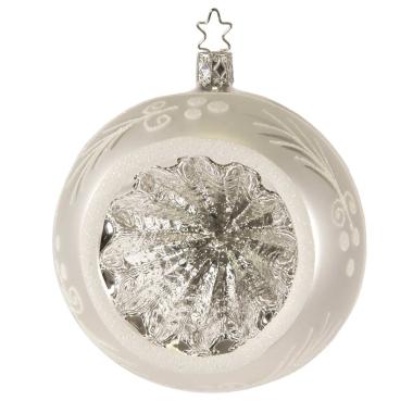 Pallina Natale Vetro Collezione cm.10 Argento |Inge's Glass