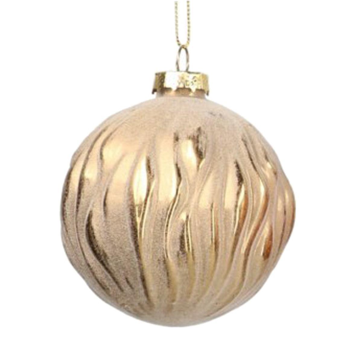 Pallina Natale Vetro cm.8 Oro Opaco |Vacchetti