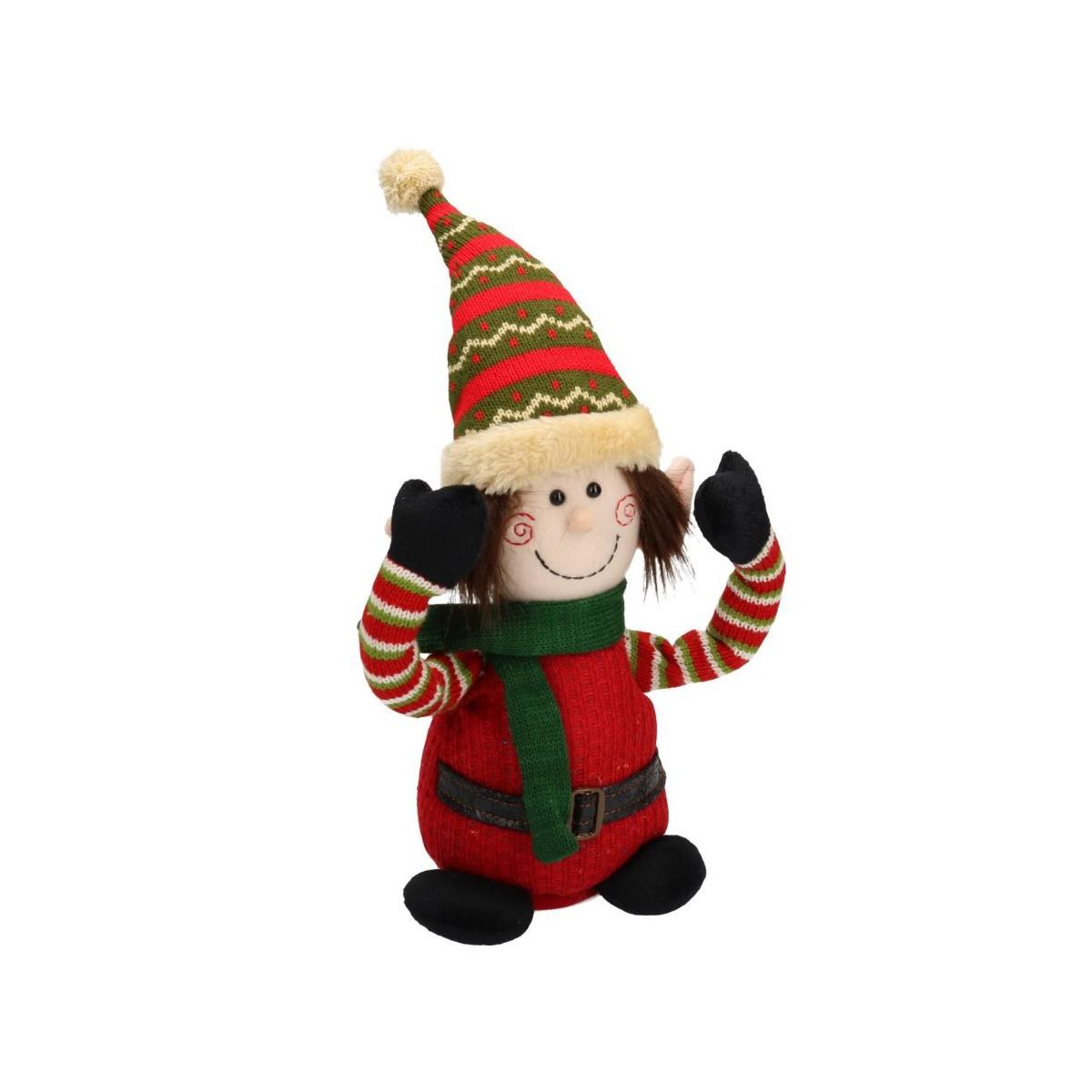 Elfo in Tessuto cm.h40 con Movimento Suono |Vacchetti