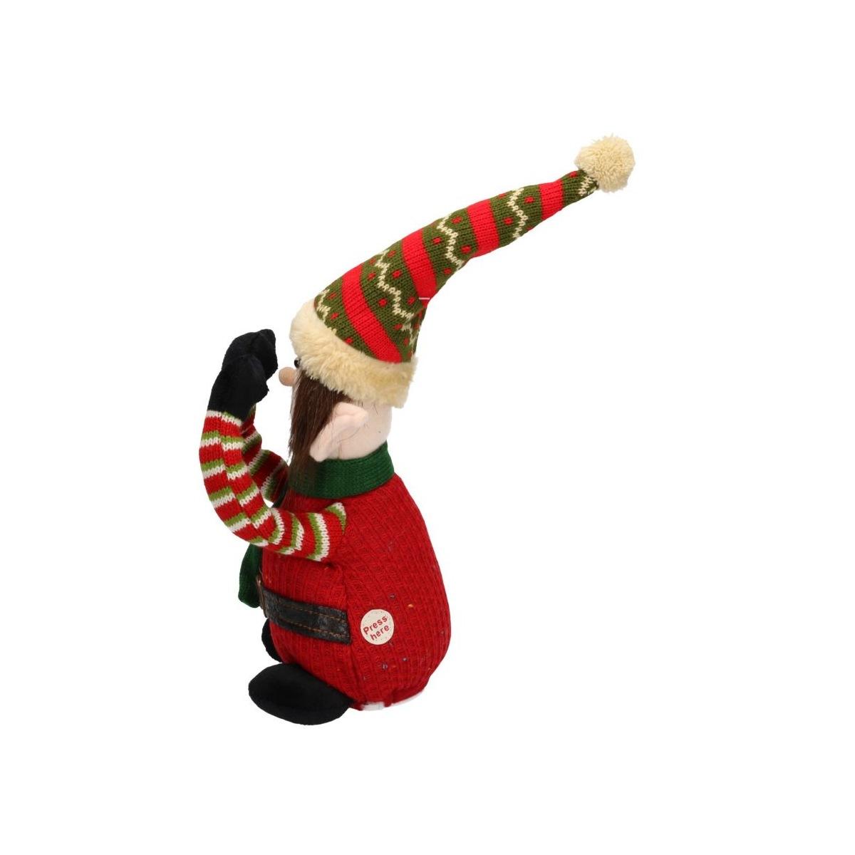 Elfo in Tessuto cm.h40 con Movimento Suono |Vacchetti