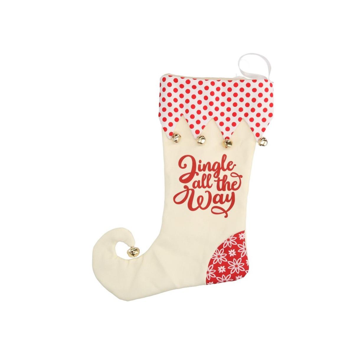 Calza Befana con Decori Natalizi cm.45 |Vacchetti