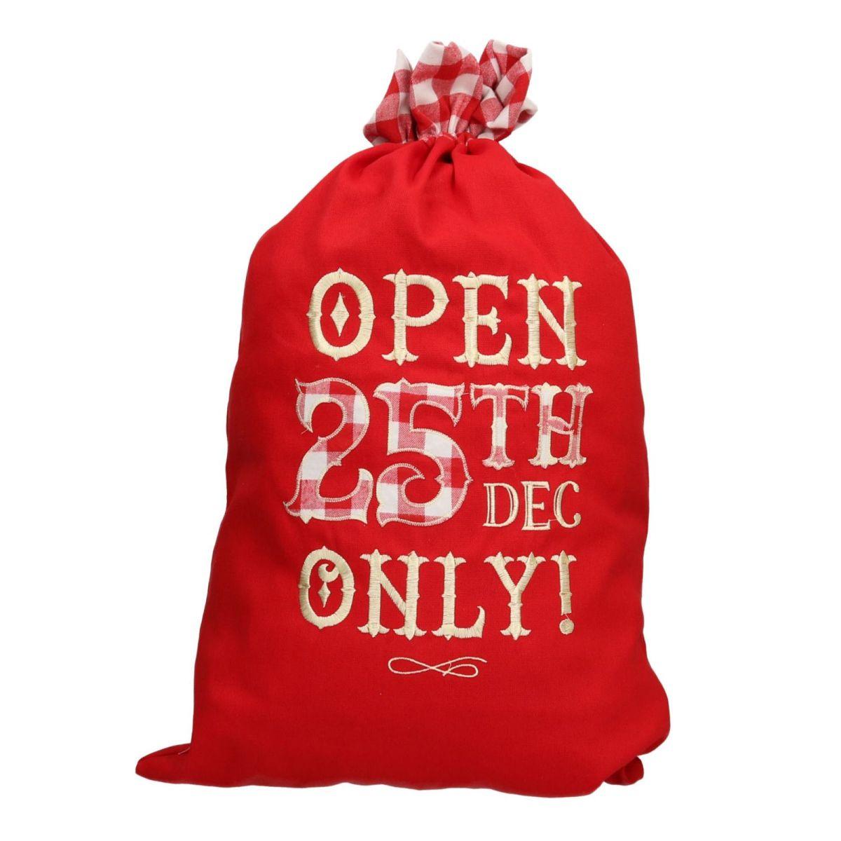 Sacco Natalizio Rosso con Scritte cm.44x70 |Vacchetti