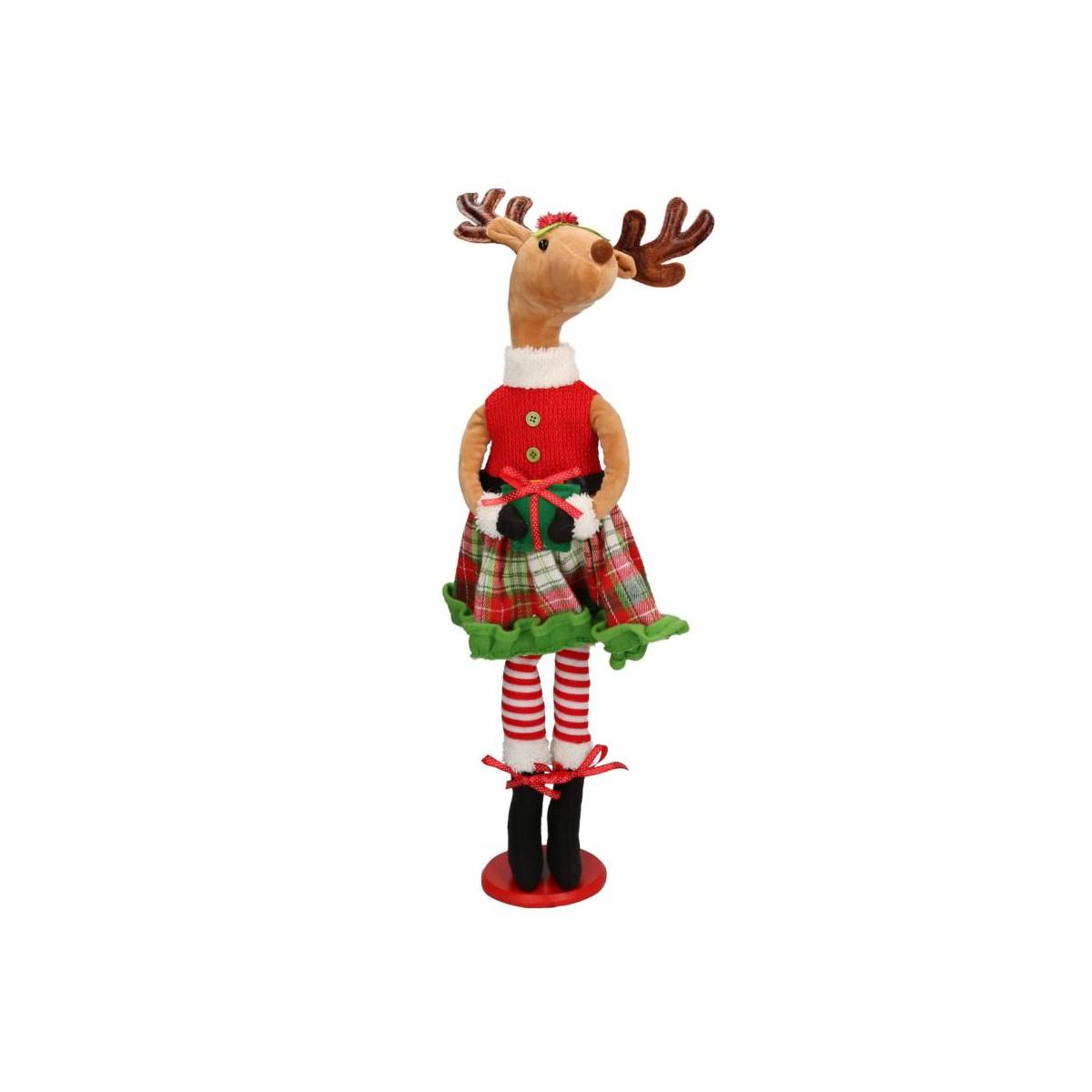 Renna Tessuto con Gonnellina cm.58