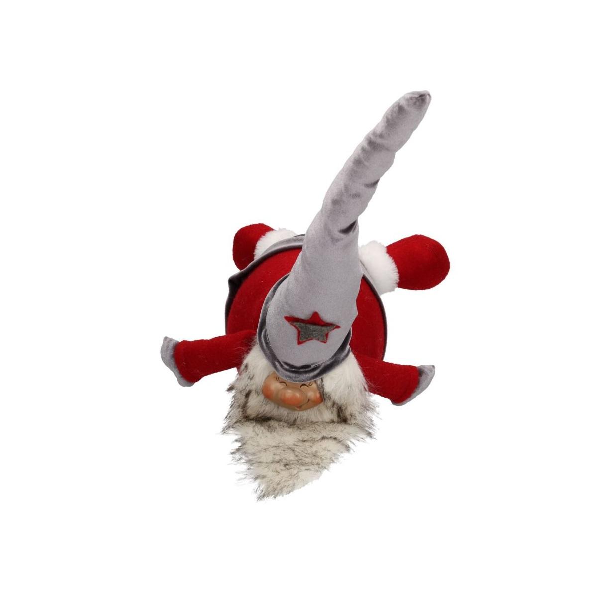 Babbo Natale in Tessuto cm.34 Pancia in Gi |Vacchetti