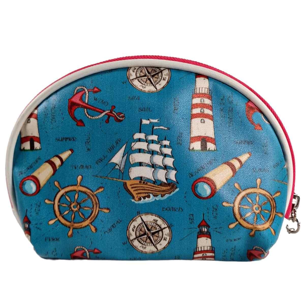 Beauty PVC Azzurro con Soggetti Mare cm.16x5xh11 | Vacchetti