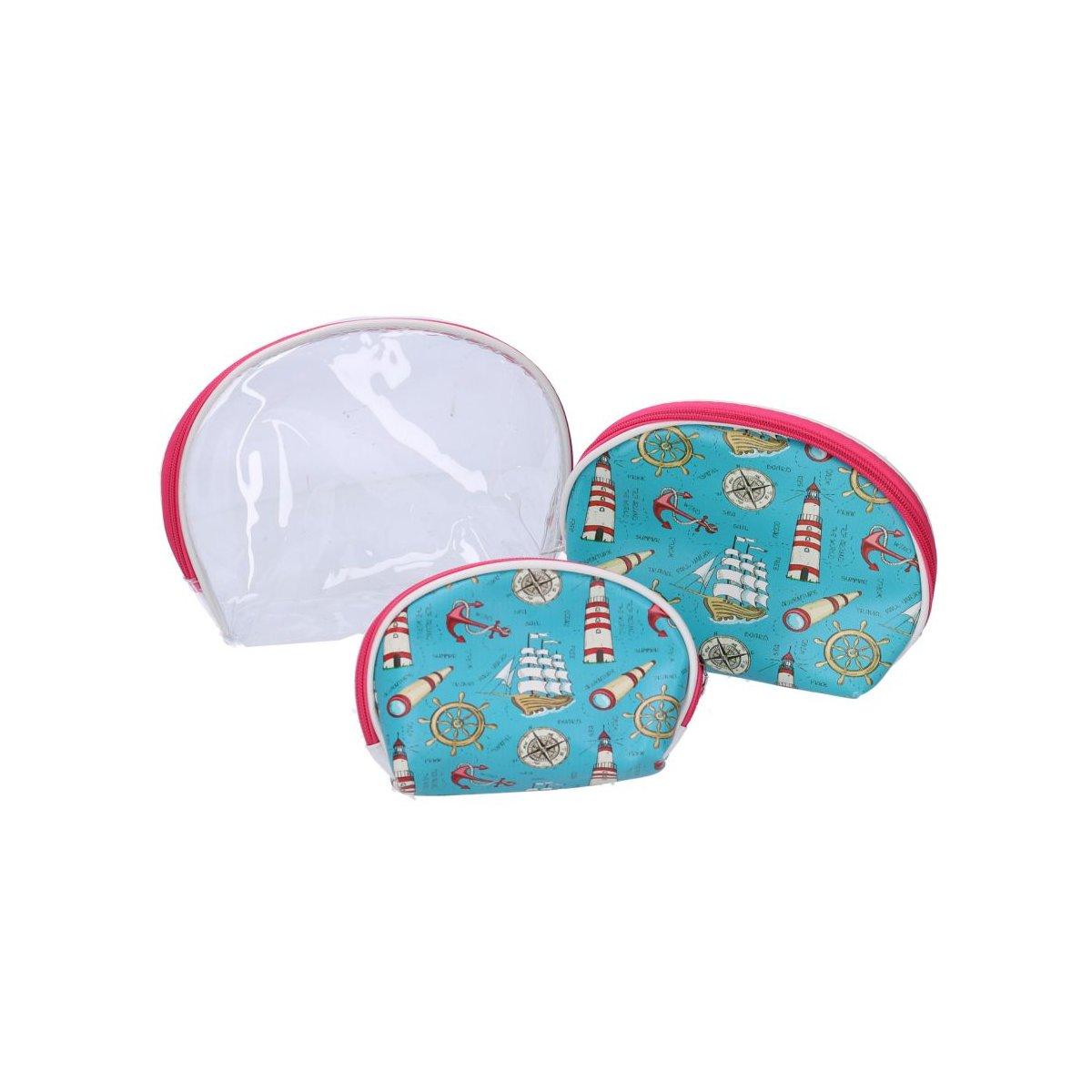 Beauty PVC Azzurro con Soggetti Mare cm.20x6xh15 | Vacchetti