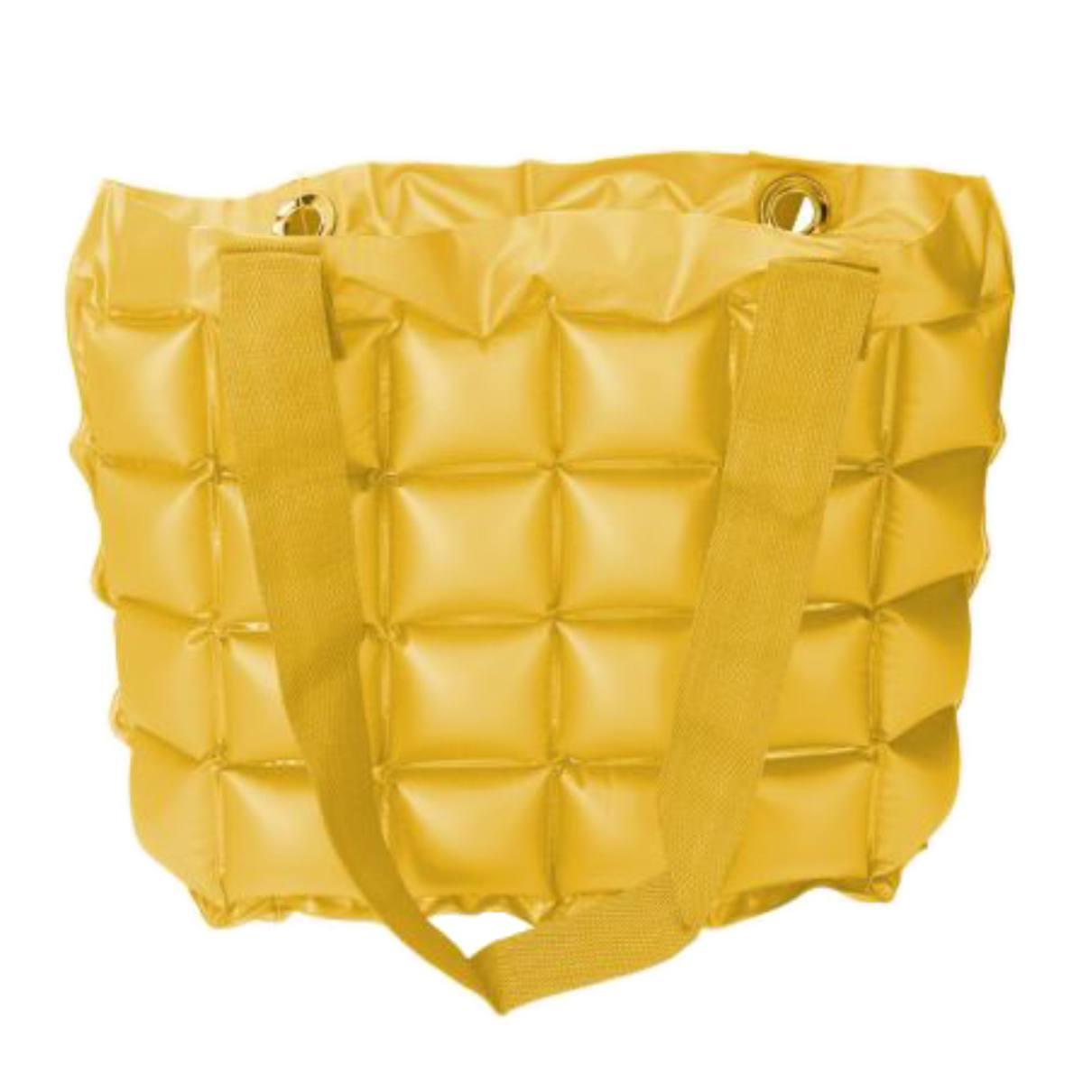 Borsa Spiaggia Rettangolare Gonfiabile Giallo | Vacchetti