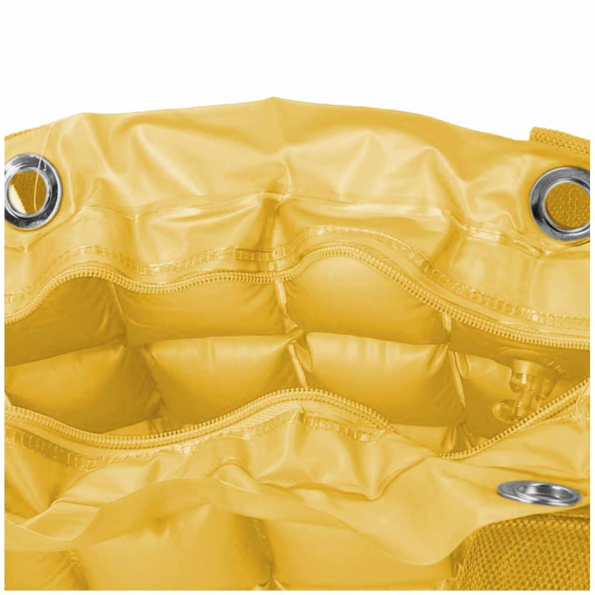 Borsa Spiaggia Rettangolare Gonfiabile Giallo | Vacchetti