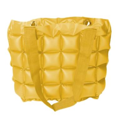Borsa Spiaggia Rettangolare Gonfiabile Giallo | Vacchetti