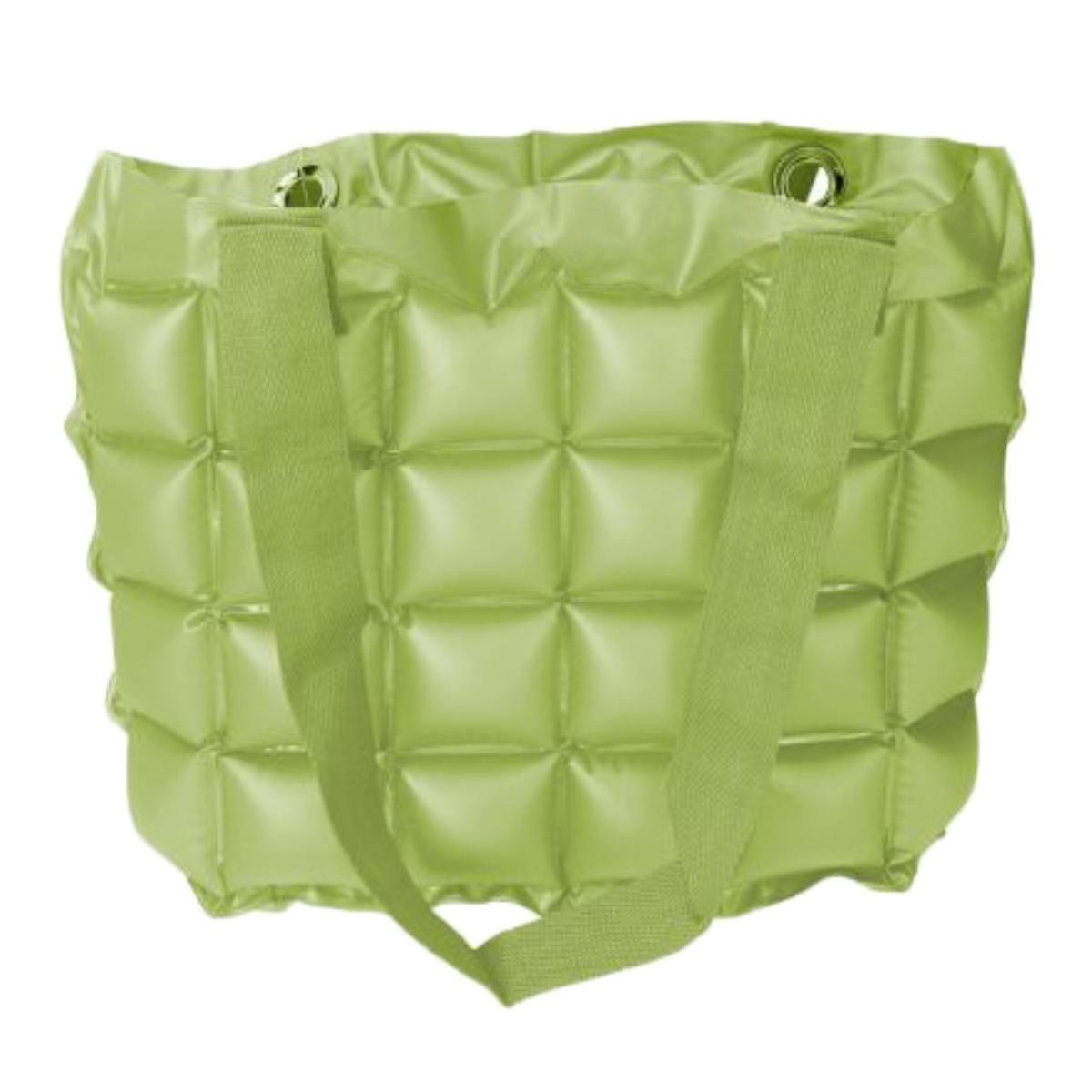 Borsa Spiaggia Rettangolare Gonfiabile Verde | Vacchetti