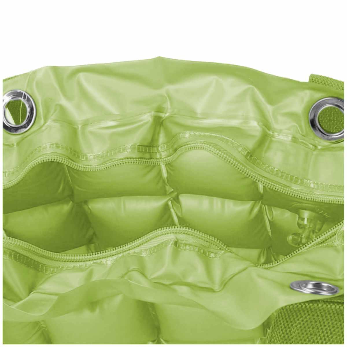 Borsa Spiaggia Rettangolare Gonfiabile Verde | Vacchetti