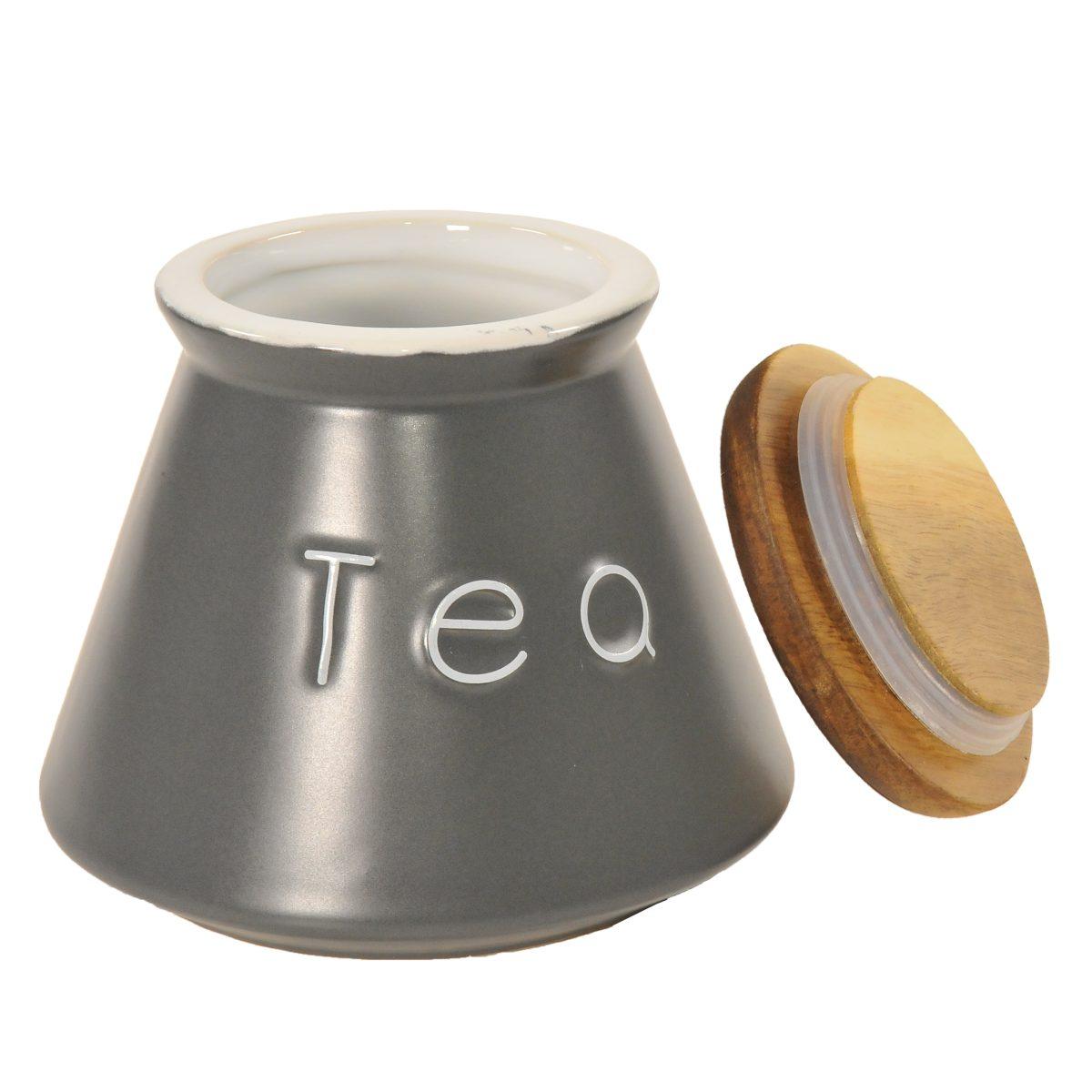Barattolo Ceramica Svasato Grigio Tea | Vacchetti