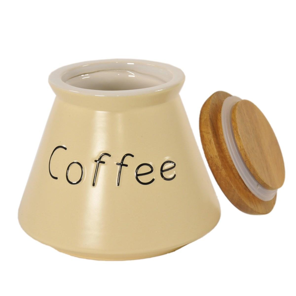 Barattolo Ceramica Svasato Beige Coffee | Vacchetti