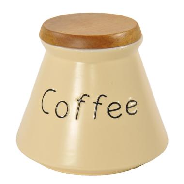 Barattolo Ceramica Svasato Beige Coffee | Vacchetti