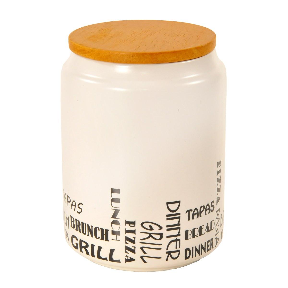 Barattolo Ceramica Sugar Bianco cm.10xh15 | Vacchetti