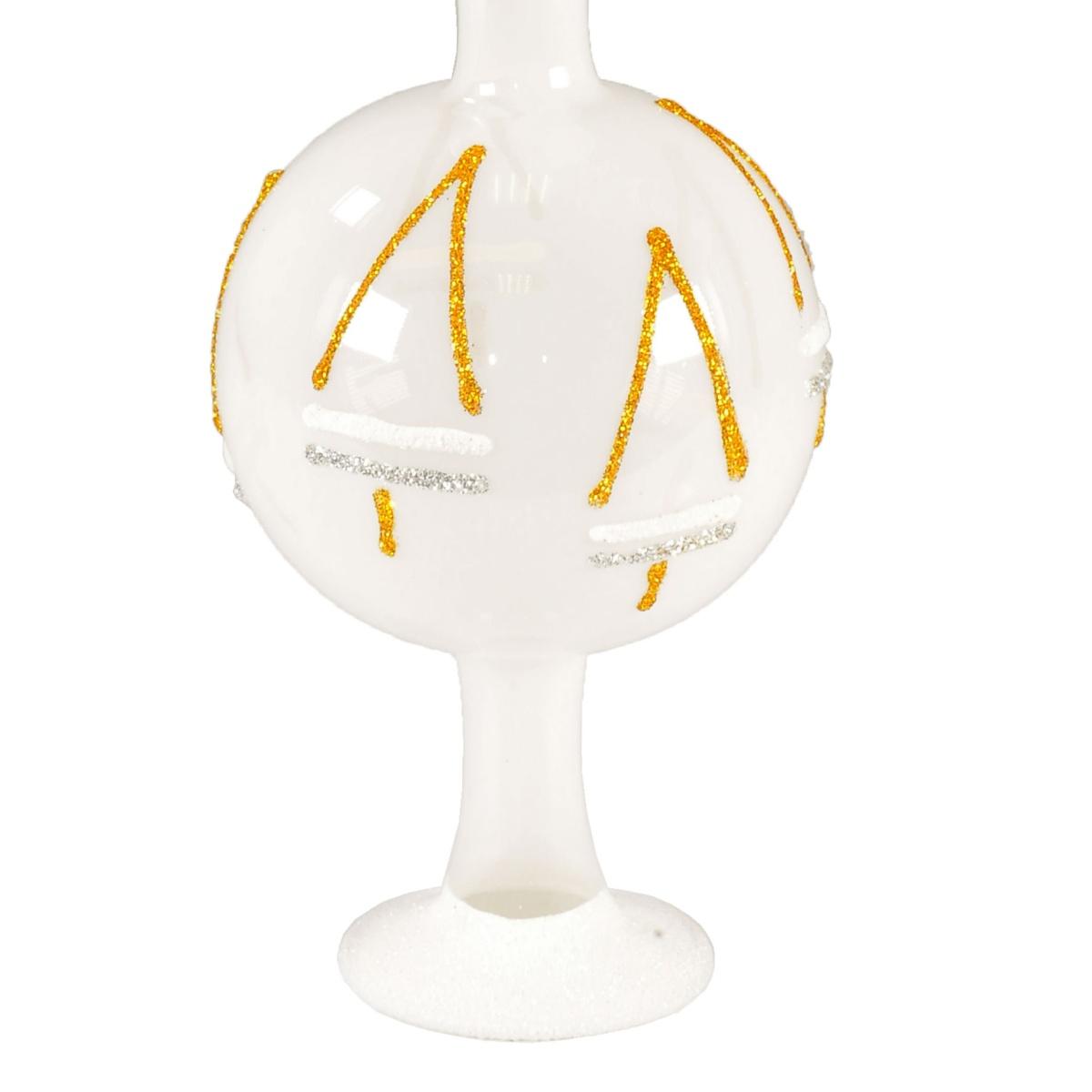 Puntale Albero Natale Vetro Collection cm.33 con Alberi |Inge's Glass