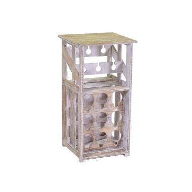 Portabottiglie Legno Cantinetta cm.37x34x71 9p | Vacchetti