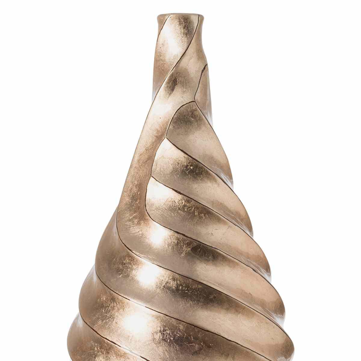 Vaso Ceramica Oro Onde cm.14x55