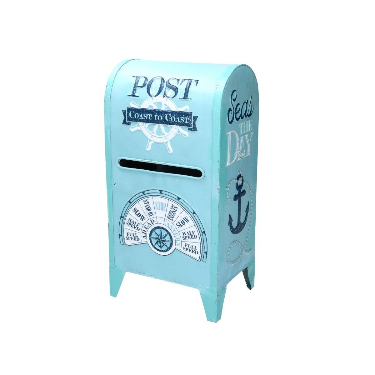 Cassetta Posta Metallo Mare Azzurro cm.18x13,5h35,5 | Vacchetti