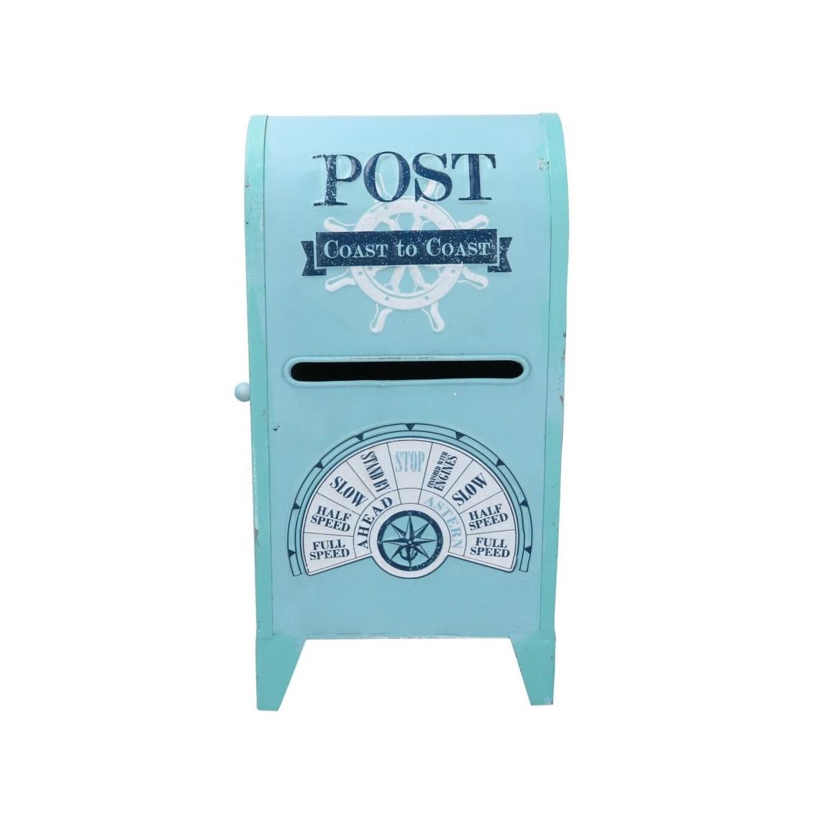 Cassetta Posta Metallo Mare Azzurro cm.18x13,5h35,5 | Vacchetti