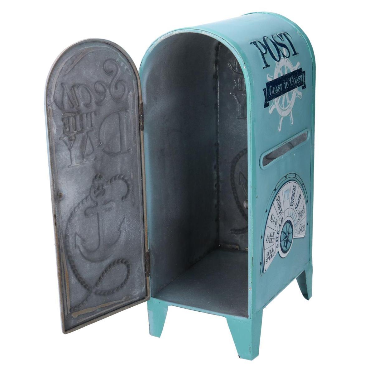 Cassetta Posta Metallo Mare Azzurro cm.18x13,5h35,5 | Vacchetti