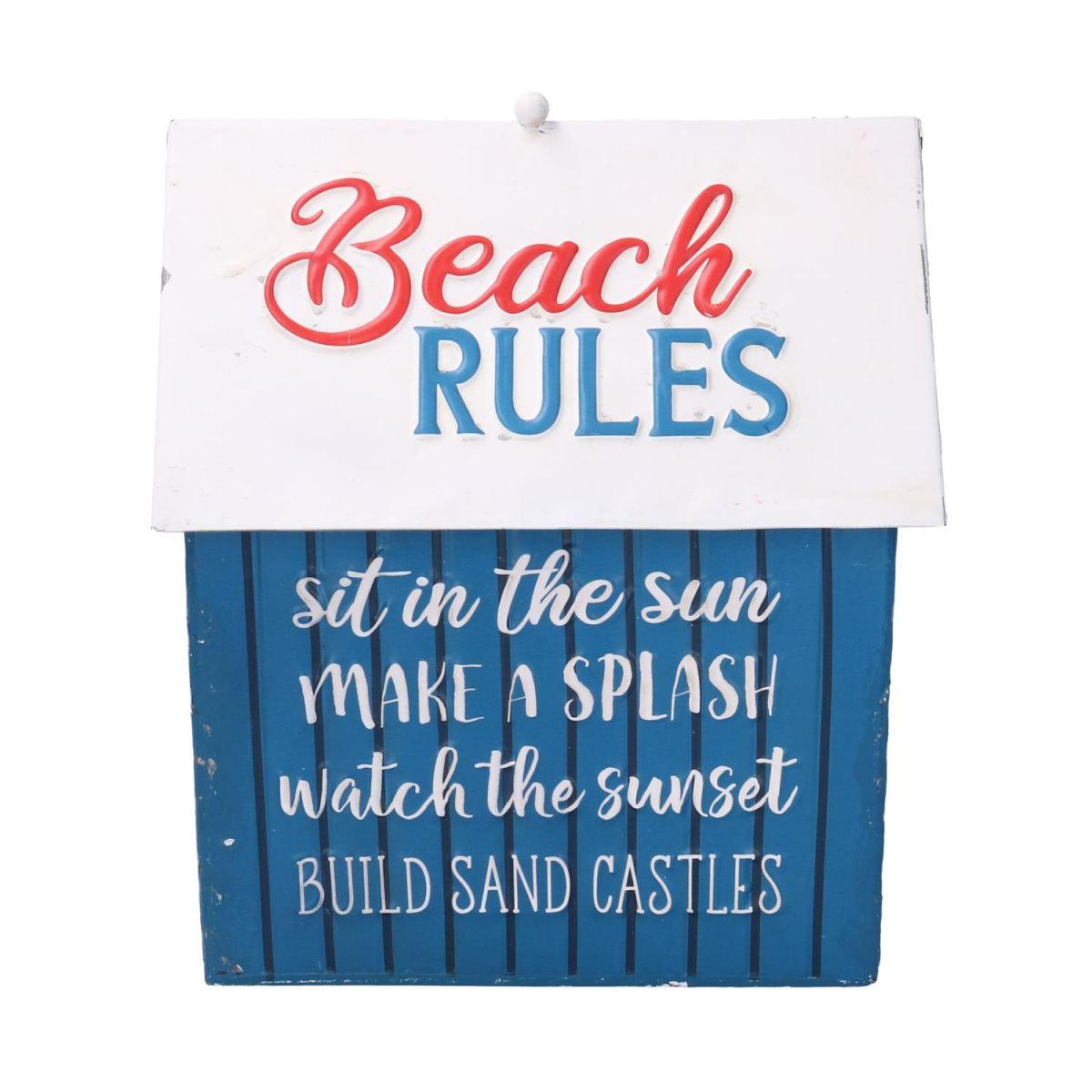 Casetta Metallo Mare Blu Rettangolare cm.24,5x18,5h28,5 | Vacchetti