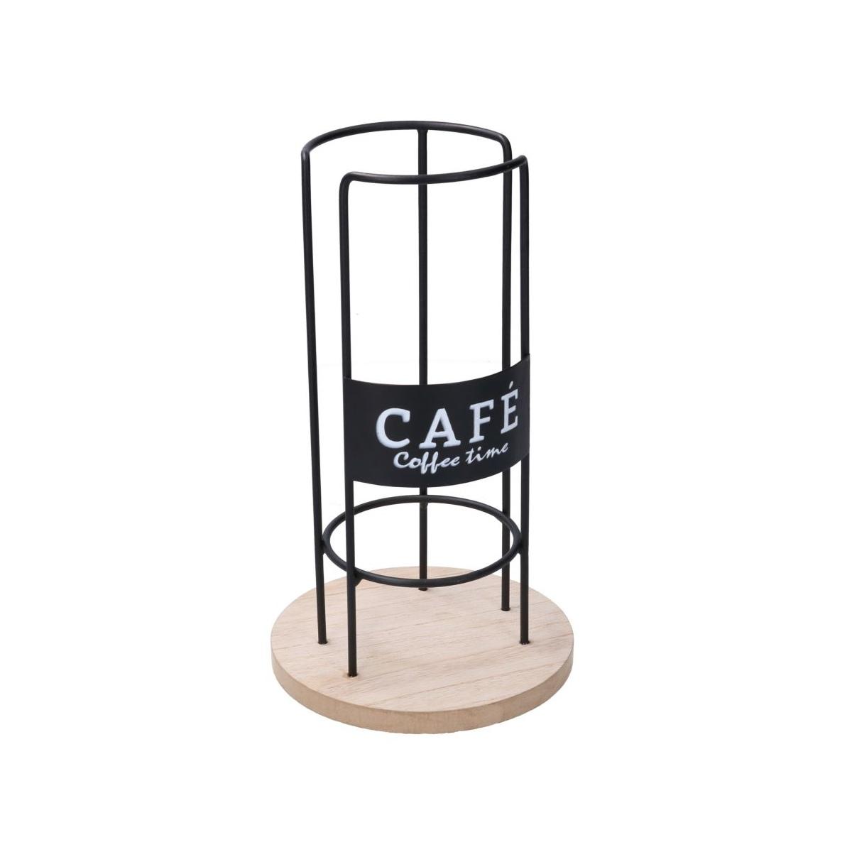 Porta Cialde Legno Metallo Caff cm.15x26 | Vacchetti