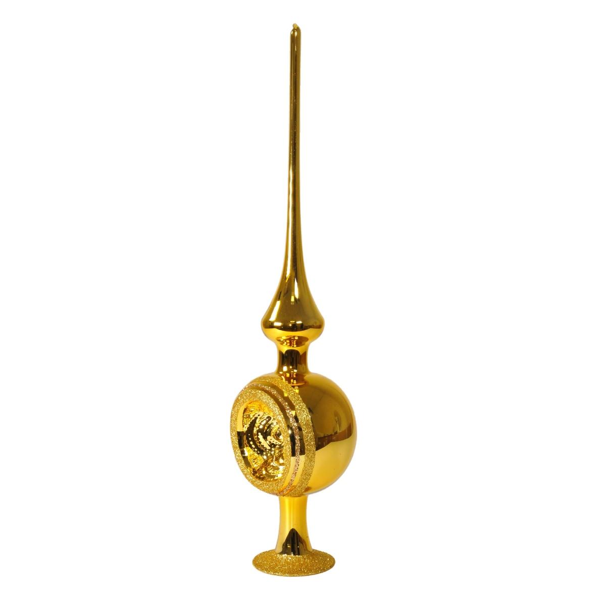 Puntale Albero Natale Vetro Collection cm.33 Oro Inka |Inge's Glass