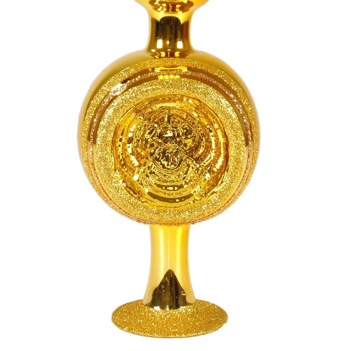 Puntale Albero Natale Vetro Collection cm.33 Oro Inka |Inge's Glass