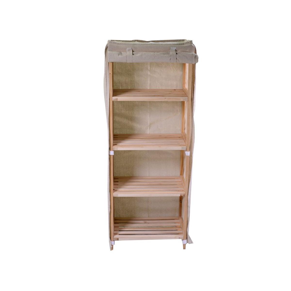 Mobile Scaffale Legno 4 Piani cm.42x28x113 | Vacchetti