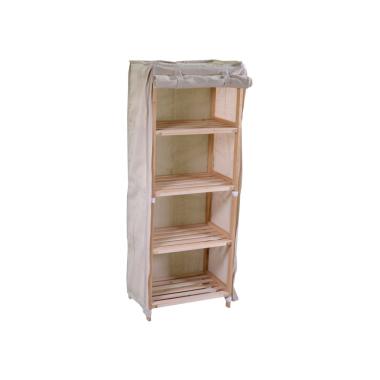 Mobile Scaffale Legno 4 Piani cm.42x28x113 | Vacchetti