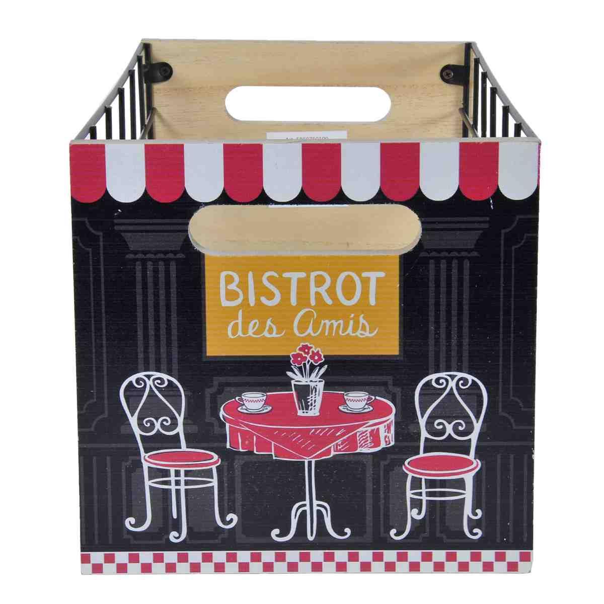 Cassetta Legno Metallo Bistrot cm.26x17x17 | Vacchetti