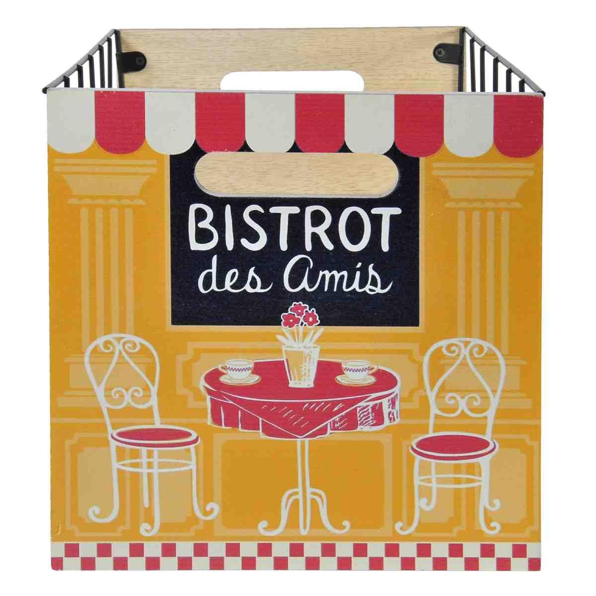 Cassetta Legno Metallo Bistrot cm.20x29,5x31 | Vacchetti