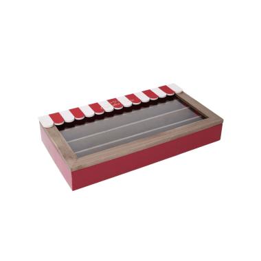 Scatola Porta Cialde Legno Bistrot 4 Posti cm.35 | Vacchetti