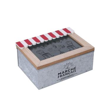 Scatola Portaoggetti Legno Metallo Bistrot 19 | Vacchetti