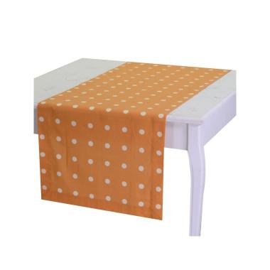 Runner cm.50x150 UnicoeRaro Arancione a Pois | Vacchetti