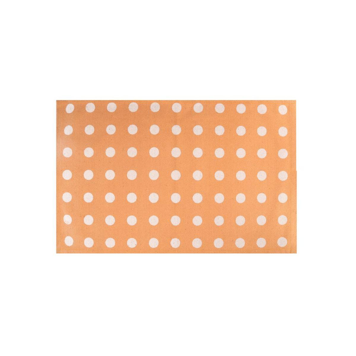 Tappeto cm.50x80 Arancione a Pois | Vacchetti