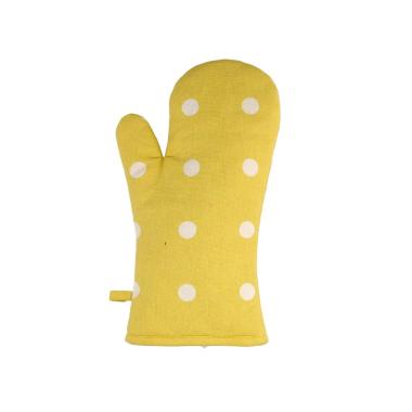 Guanto Cucina Unicoeraro Pois Giallo cm.18x32 | Vacchetti