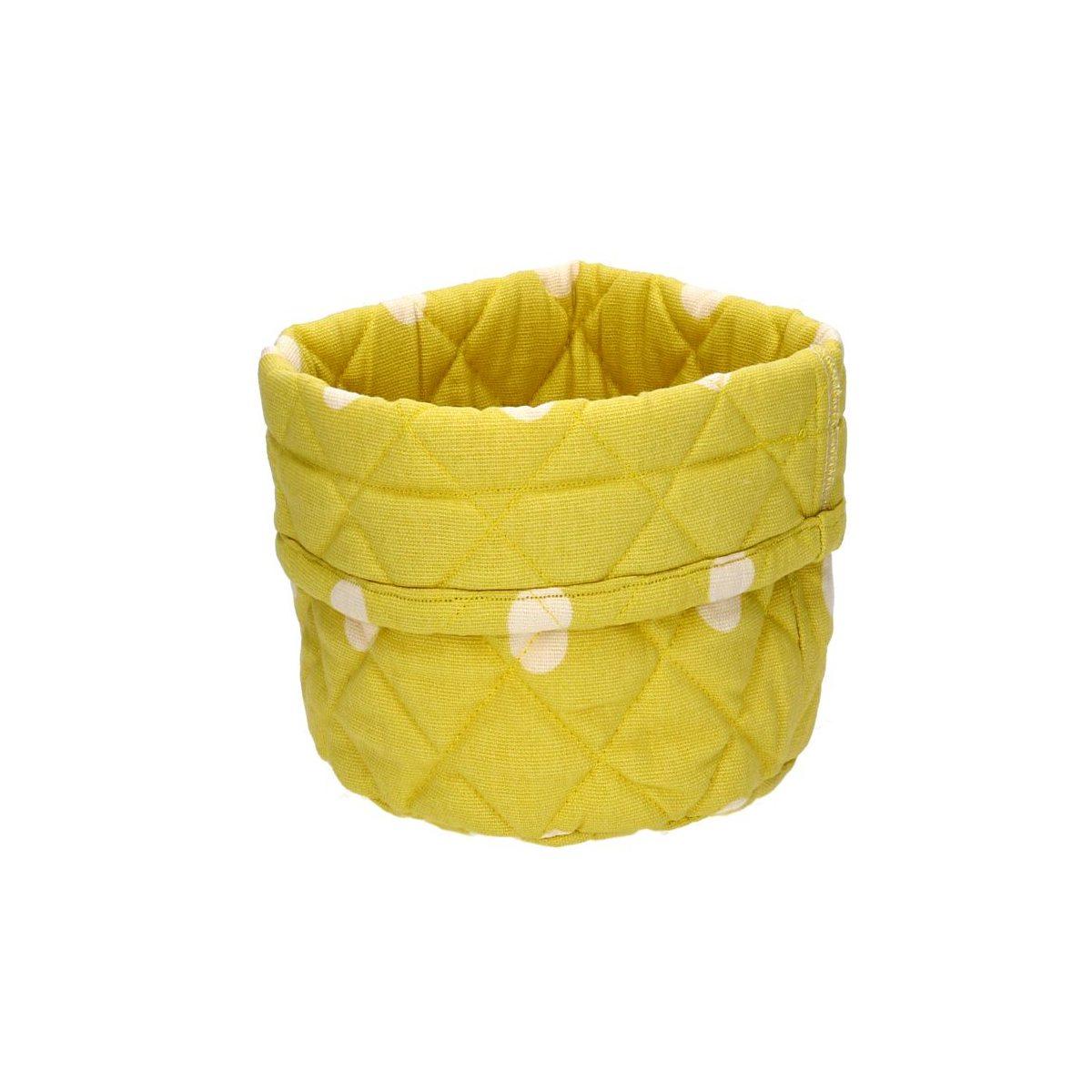 Portapane Unicoeraro Pois Giallo cm.16x18 | Vacchetti