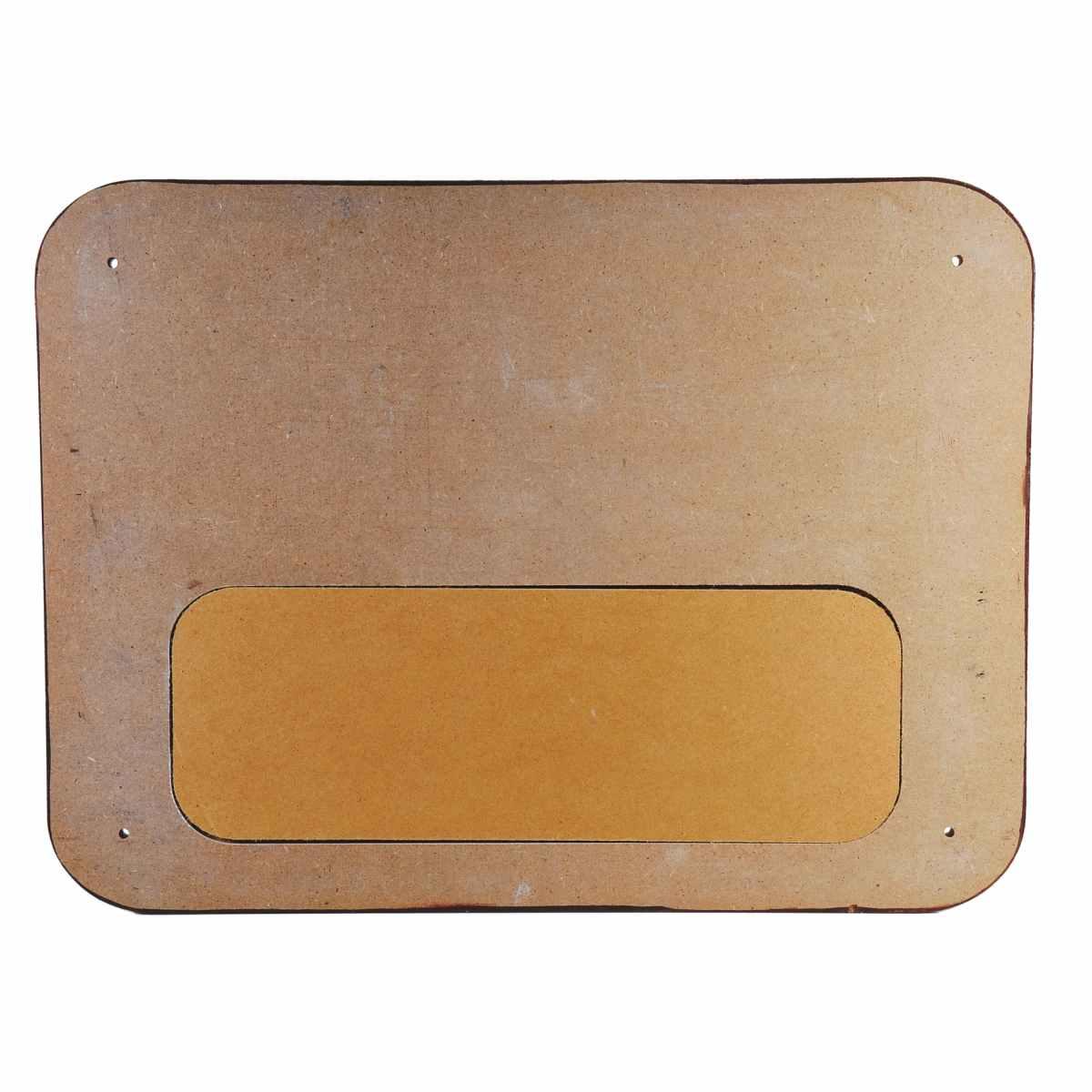 Targa Natalizia Legno Wi-Fi con Lavagna cm.39x29 |Vacchetti